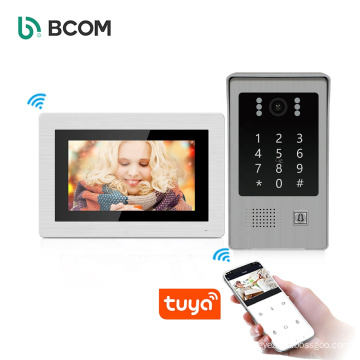 Support tuya app visual interphone smart ip video intercome system with poe switch